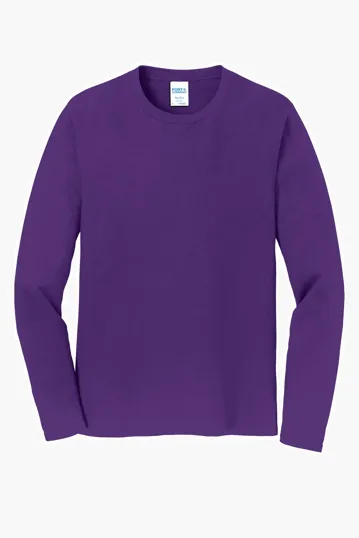 Port & Co Long Sleeve Fan Favorite Tee — view 16