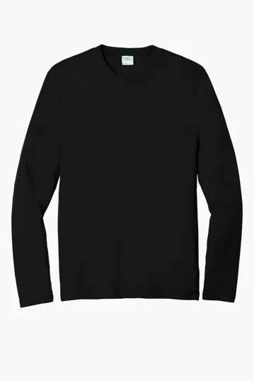 Port & Co Long Sleeve Fan Favorite Blend Tee — view 5