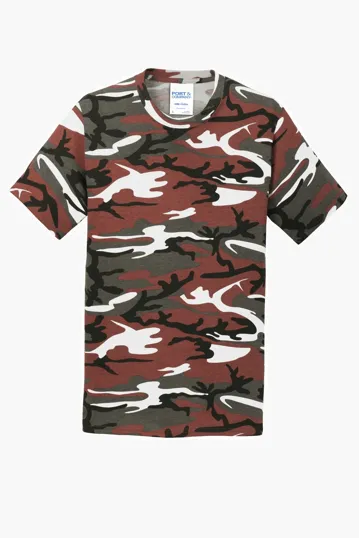 Port & Co Core Cotton Camo Tee — view 4