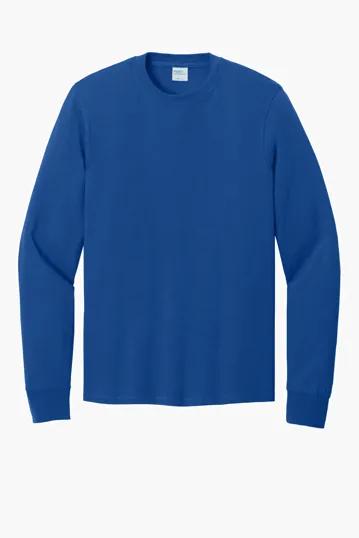 Port & Co Long Sleeve Core Cotton Tee — view 20