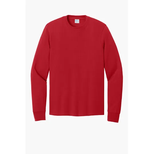 Port & Co Long Sleeve Core Cotton Tee — view 34