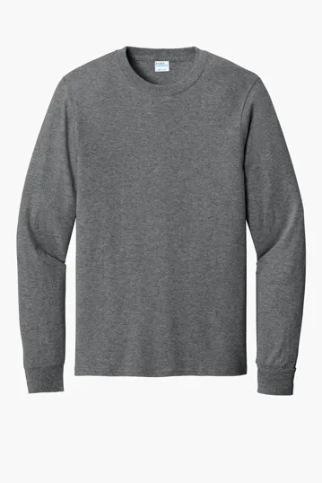 Port & Co Long Sleeve Core Cotton Tee — view 15