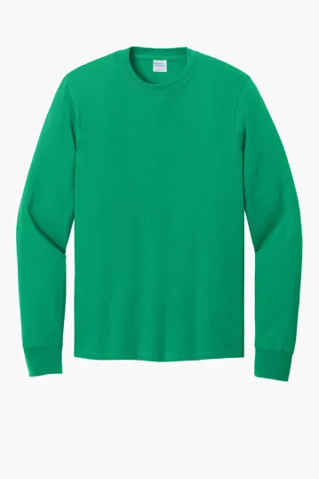 Port & Co Long Sleeve Core Cotton Tee — view 3