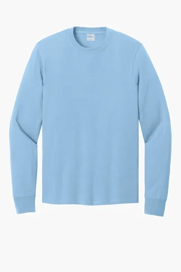 Port & Co Long Sleeve Core Cotton Tee — view 4