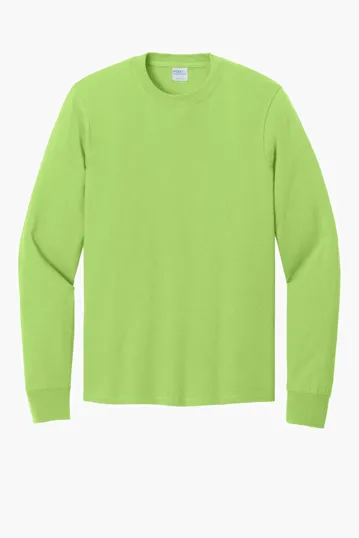 Port & Co Long Sleeve Core Cotton Tee — view 5