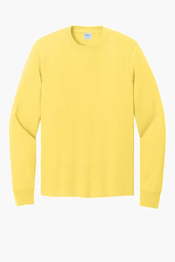 Port & Co Long Sleeve Core Cotton Tee — view 9