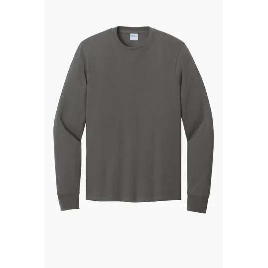 Port & Co Long Sleeve Core Cotton Tee — view 28