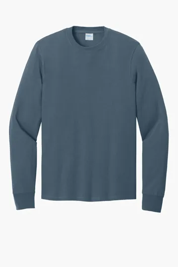 Port & Co Long Sleeve Core Cotton Tee — view 19