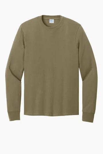 Port & Co Long Sleeve Core Cotton Tee — view 14