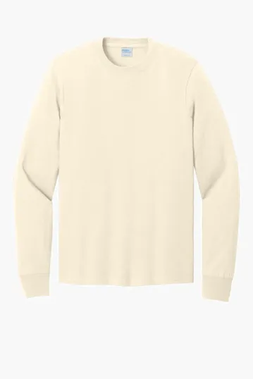 Port & Co Long Sleeve Core Cotton Tee — view 17