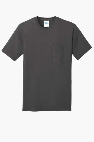 Port & Co Core Cotton Pocket Tee — view 4