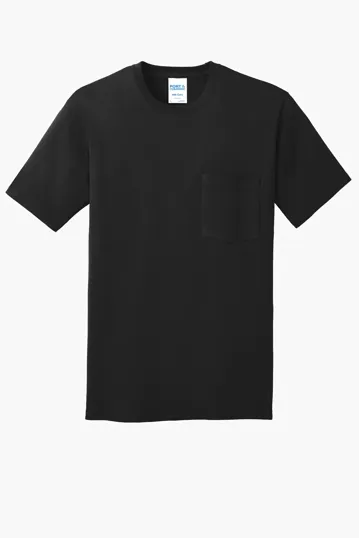 Port & Co Core Cotton Pocket Tee — view 7