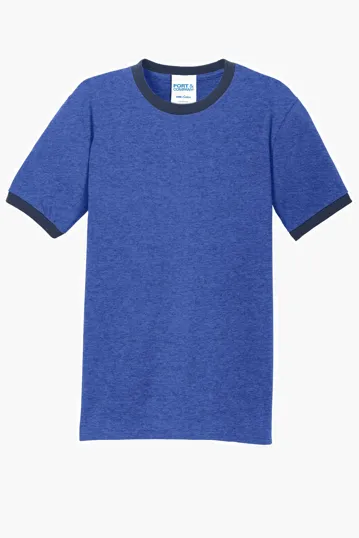 Port & Co Core Cotton Ringer Tee — view 5