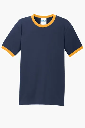 Port & Co Core Cotton Ringer Tee — view 6