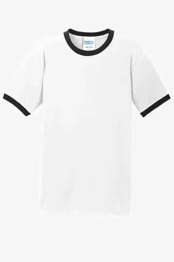 Port & Co Core Cotton Ringer Tee — view 8