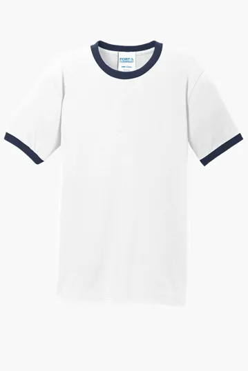 Port & Co Core Cotton Ringer Tee — view 9