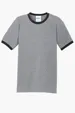 Port & Co Core Cotton Ringer Tee — view 2
