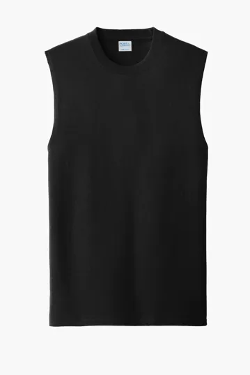 Port & Co Core Cotton Sleeveless Tee — view 2