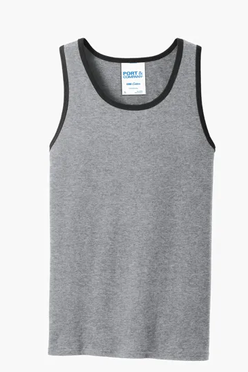Port & Co Core Cotton Tank Top — view 3