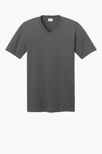 Port & Co Core Cotton V-Neck Tee — view 2