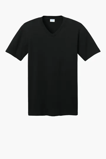 Port & Co Core Cotton V-Neck Tee — view 3