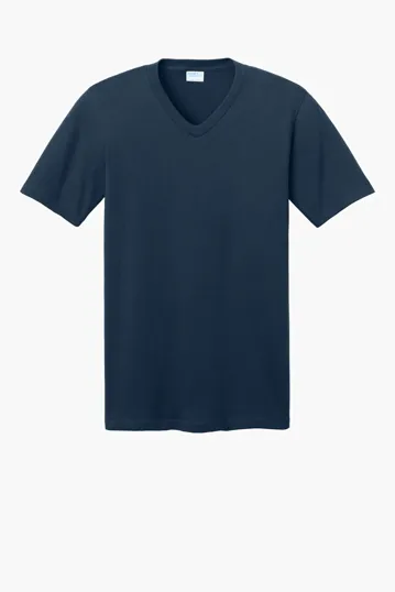 Port & Co Core Cotton V-Neck Tee — view 4