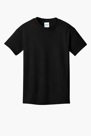 Port & Co Youth Core Cotton DTG Tee — view 4