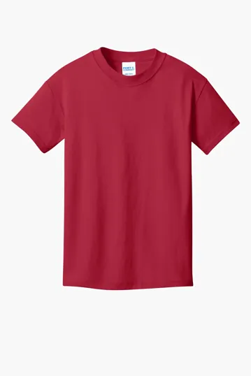 Port & Co Youth Core Cotton DTG Tee — view 6