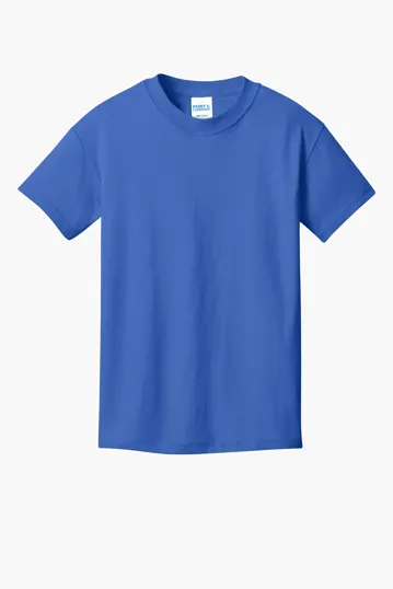 Port & Co Youth Core Cotton DTG Tee — view 7