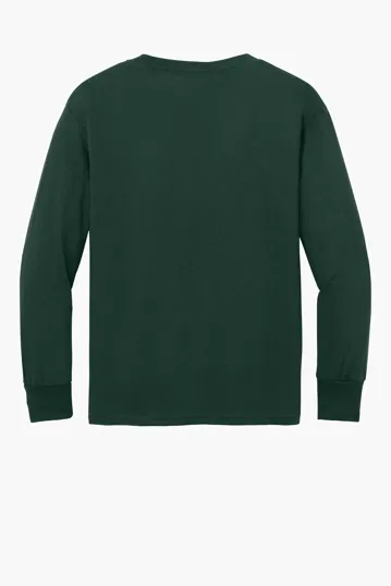 Port & Co Youth Long Sleeve Core Cotton Tee — view 17