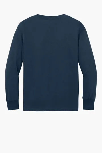 Port & Co Youth Long Sleeve Core Cotton Tee — view 20