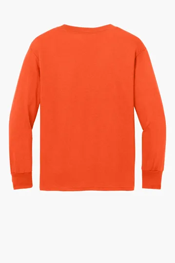 Port & Co Youth Long Sleeve Core Cotton Tee — view 21