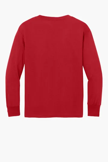 Port & Co Youth Long Sleeve Core Cotton Tee — view 22