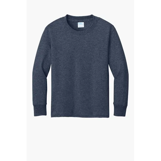Port & Co Youth Long Sleeve Core Cotton Tee — view 31