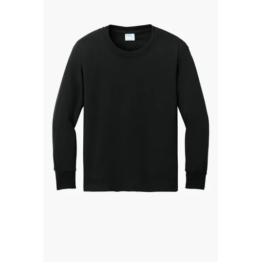 Port & Co Youth Long Sleeve Core Cotton Tee — view 32