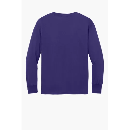 Port & Co Youth Long Sleeve Core Cotton Tee — view 27