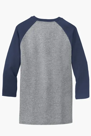Port & Co Core Blend 3/4-Sleeve Raglan Tee — view 12