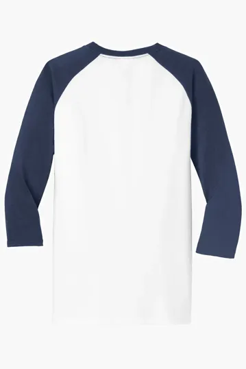 Port & Co Core Blend 3/4-Sleeve Raglan Tee — view 16