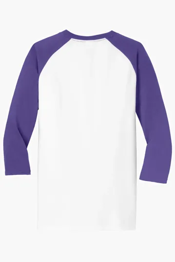 Port & Co Core Blend 3/4-Sleeve Raglan Tee — view 17