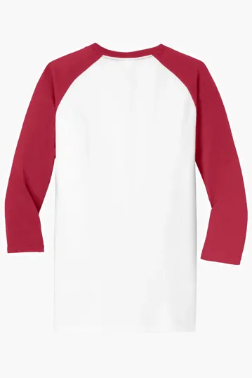 Port & Co Core Blend 3/4-Sleeve Raglan Tee — view 18