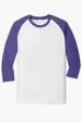 Port & Co Core Blend 3/4-Sleeve Raglan Tee — view 8