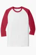 Port & Co Core Blend 3/4-Sleeve Raglan Tee — view 9