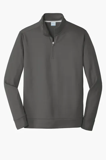 Port & Co Performance Fleece 1/4-Zip Pullover Sweatshirt — view 2