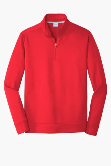 Port & Co Performance Fleece 1/4-Zip Pullover Sweatshirt — view 5