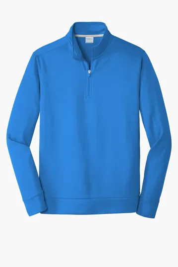 Port & Co Performance Fleece 1/4-Zip Pullover Sweatshirt — view 6
