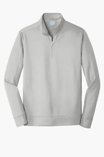 Port & Co Performance Fleece 1/4-Zip Pullover Sweatshirt — view 7