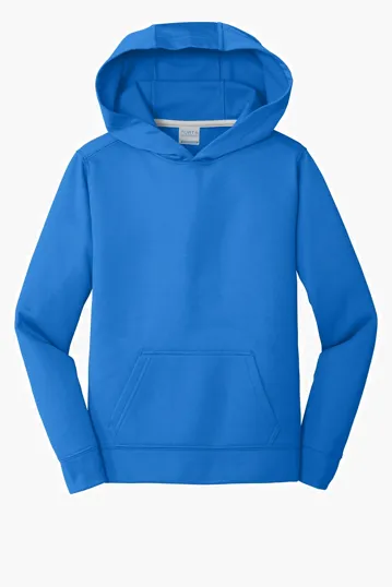 Port & Co Youth Performance Fleece Pullover Hooded Sweatshirt — view 6