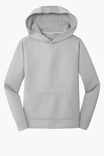 Port & Co Youth Performance Fleece Pullover Hooded Sweatshirt — view 7