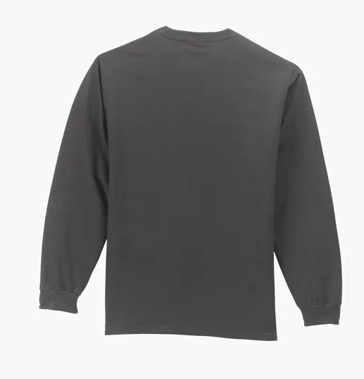 Port & Co Long Sleeve Essential Pocket Tee — view 8