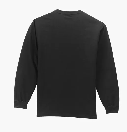 Port & Co Long Sleeve Essential Pocket Tee — view 9